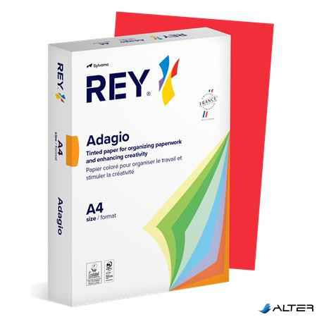 Másolópapír, színes, A4, 80 g, REY "Adagio", intenzív piros