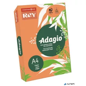   Másolópapír, színes, A4, 80 g, REY "Adagio", neon mandarin