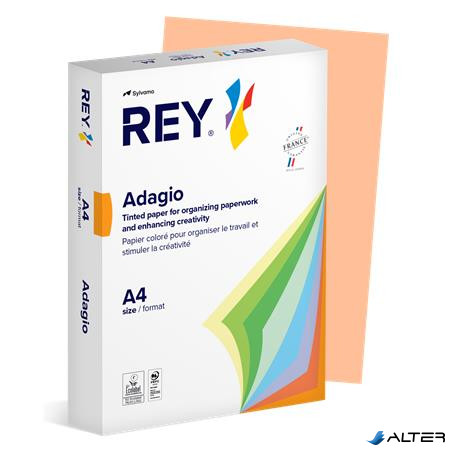 Másolópapír, színes, A4, 80 g, REY 'Adagio', pasztell lazac