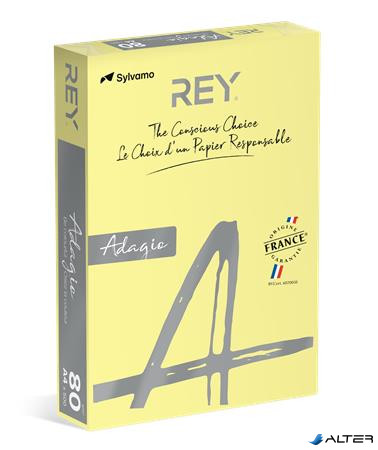 Másolópapír, színes, A4, 80 g, REY "Adagio", pasztell sárga