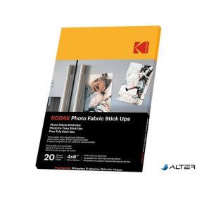   Fotópapír, tintasugaras, 10x15 cm, öntapadós, újra ragasztható, KODAK "Photo Fabric Stick Ups"