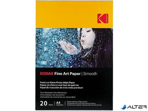 Fotópapír, tintasugaras, A4, 230 g, matt, KODAK "Fine Art"