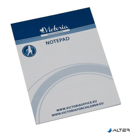 Jegyzettömb, A5, 5x50 lap, vonalas, VICTORIA OFFICE, fehér