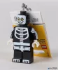 Kulcstartó, LED világítással, LEGO 'Skeleton Guy'