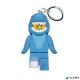 Kulcstartó, LED világítással, LEGO 'Shark Suit Guy'