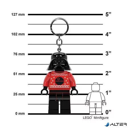 Kulcstartó, LED világítással, LEGO 'Star Wars Darth Vader Sweater'
