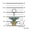 Kulcstartó, LED világítással, LEGO "Star Wars The Mandolarian - Grogu"