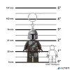 Kulcstartó, LED világítással, LEGO "Star Wars The Mandolarian 2"