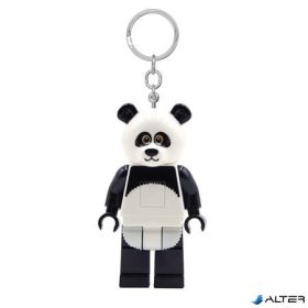 Kulcstartó, LED világítással, LEGO 'Panda Guy'