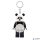 Kulcstartó, LED világítással, LEGO 'Panda Guy'
