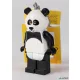 Kulcstartó, LED világítással, LEGO 'Panda Guy'
