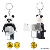 Kulcstartó, LED világítással, LEGO 'Panda Guy'
