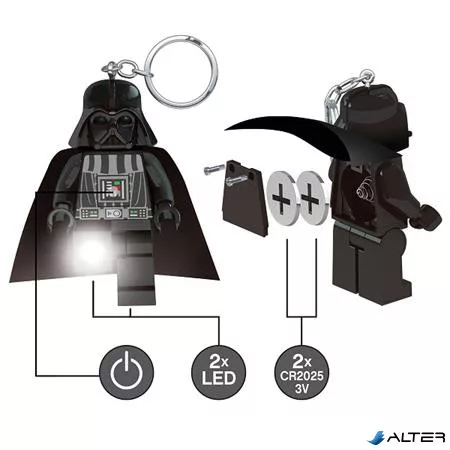 Kulcstartó, LED világítással, LEGO 'Star Wars Darth Vader'