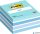 Öntapadó jegyzettömb, 76x76 mm, 450 lap, 3M POSTIT, aquarell kék