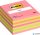 Öntapadó jegyzettömb, 76x76 mm, 450 lap, 3M POSTIT, lollipop pink