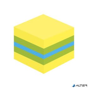 Öntapadó jegyzettömb, 51x51 mm, 400 lap, 3M POSTIT, lime