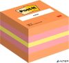 Öntapadó jegyzettömb, 51x51 mm, 400 lap, 3M POSTIT, pink