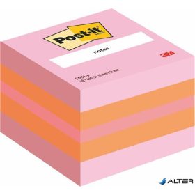 Öntapadó jegyzettömb, 51x51 mm, 400 lap, 3M POSTIT, pink