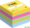 Öntapadó jegyzettömb, 51x51 mm, 400 lap, 3M POSTIT, ultra színek