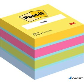   Öntapadó jegyzettömb, 51x51 mm, 400 lap, 3M POSTIT, ultra színek