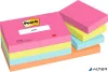 Öntapadó jegyzettömb, 38x51 mm, 12x100 lap, 3M POSTIT 'Poptimistic', vegyes színek