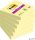 Öntapadó jegyzettömb, 76x76 mm, 90 lap, 3M POSTIT 'Super Sticky', kanári sárga