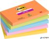 Öntapadó jegyzettömb, 76x127 mm, 5x90 lap, 3M POSTIT "Super Sticky Boots", vegyes színek