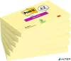 Öntapadó jegyzettömb, 76x127 mm, 4+2x90 lap, 3M POSTIT "Super Sticky", kanári sárga
