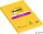 Öntapadó jegyzettömb, 102x152 mm, 90 lap, vonalas, 3M POSTIT 'Super Sticky', sárga