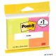 Öntapadó jegyzettömb, 38x51 mm, 4x100 lap, 3M POSTIT, 'Neon'