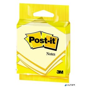   Öntapadó jegyzettömb, 76x76 mm, 100 lap, 3M POSTIT, sárga