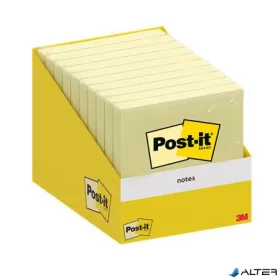   Öntapadó jegyzettömb, 76x76 mm, 100 lap, 3M POSTIT, kanári sárga