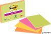Öntapadó jegyzettömb, 203x152 mm, 4x45 lap, 3M POSTIT 'Super Sticky', vegyes színek