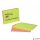 Öntapadó jegyzettömb, 203x152 mm, 4x45 lap, 3M POSTIT "Super Sticky", vegyes színek
