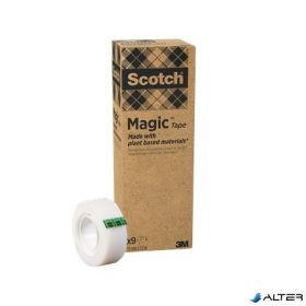   Ragasztószalag, 19 mm x 33 m, környezetbarát, 3M "Scotch® Magic™", áttetsző