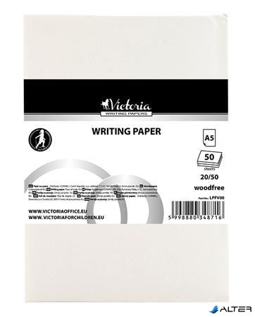Írólap, famentes, A5, 20/50, VICTORIA PAPER