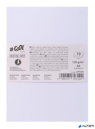 Rajzlap, famentes, A4, 120 g/m2, COOL BY VICTORIA