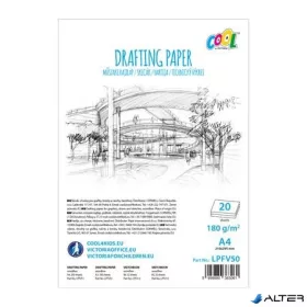 Műszaki rajzlap, A4, 20 ív, COOL BY VICTORIA