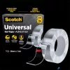 Ragasztószalag, kétoldalas, erős, 30 mm x 1,5 m, 3M SCOTCH "Universal Gel", átlátszó