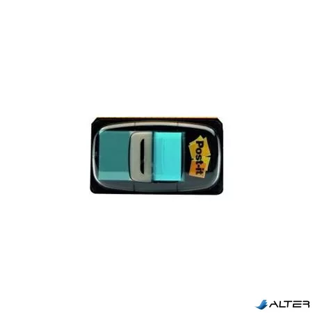 Jelölőcímke, műanyag, 50 lap, 25x43 mm, 3M POSTIT, élénk kék