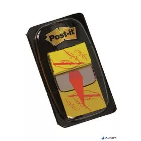   Jelölőcímke, műanyag, 50 lap, 25x43 mm, 3M POSTIT, ikonos, aláírás