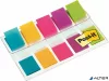 Jelölőcímke, műanyag, 5x20 lap, 12x43 mm, 3M POSTIT, vegyes