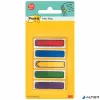 Jelölőcímke, műanyag, 5x20 lap, 11,9x43,2 mm, nyíl, 3M POSTIT, vegyes