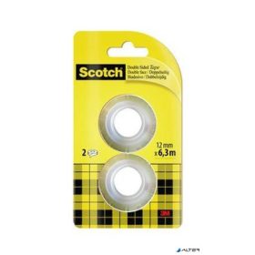   Ragasztószalag, kétoldalas, utántöltő, 12 mm x 6,3 m, 3M SCOTCH