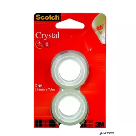   Ragasztószalag, 19 mm x 7,5 m, 3M SCOTCH "Crystal"