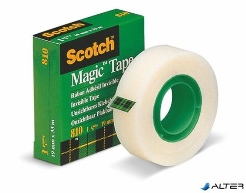 Ragasztószalag, 19 mm x 33 m, 3M SCOTCH "Magic Tape 810"