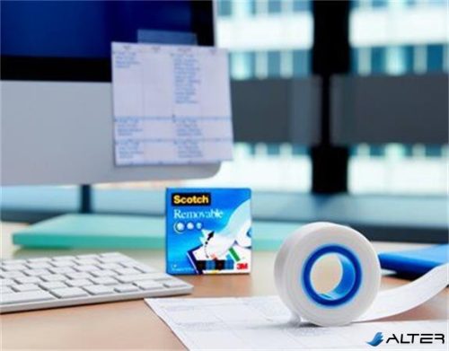 Ragasztószalag, 19 mm x 33 m, eltávolítható, 3M SCOTCH "Magic Tape 811"