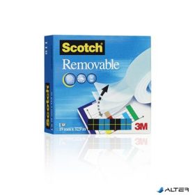   Ragasztószalag, 19 mm x 33 m, eltávolítható, 3M SCOTCH "Removable 811"