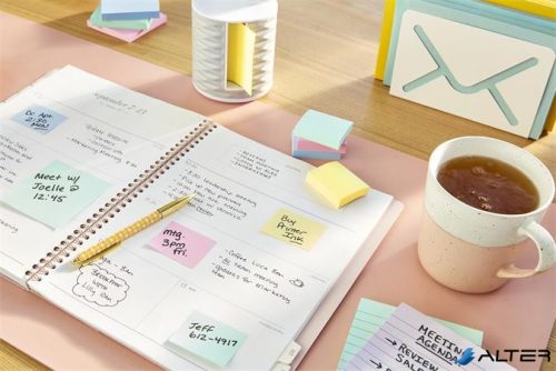 Öntapadó jegyzettömb, "Z", 76x76 mm, 16x100 lap, környezetbarát, 3M POSTIT, sárga