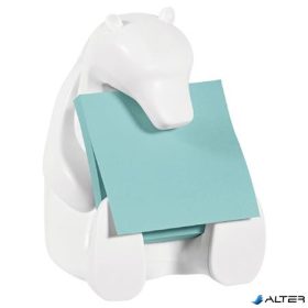   Jegyzettömb adagoló, 'Z', 3M POSTIT, 'Jegesmedve', fehér